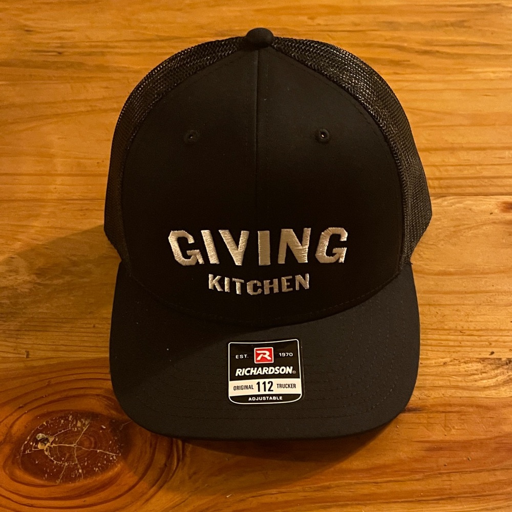 Black 'Giving Kitchen' Trucker Hat